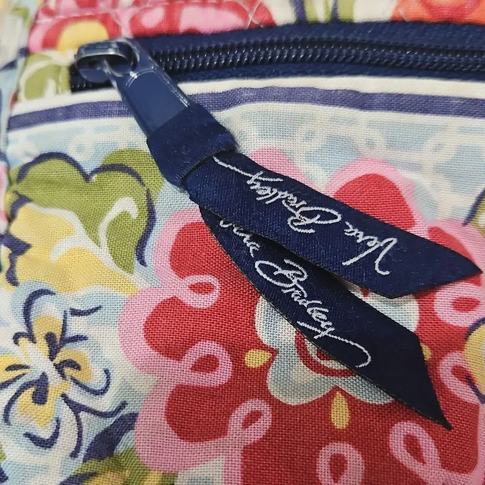 Vera Bradley Hope Garden Quilted Floral Mail Bag And Wallet